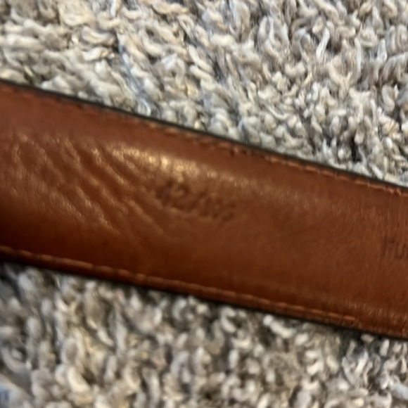 Men’s L’Alglon Full Grain Cowhide size 42 Leather Embossed Brown‎ Belt - Picture 12 of 16